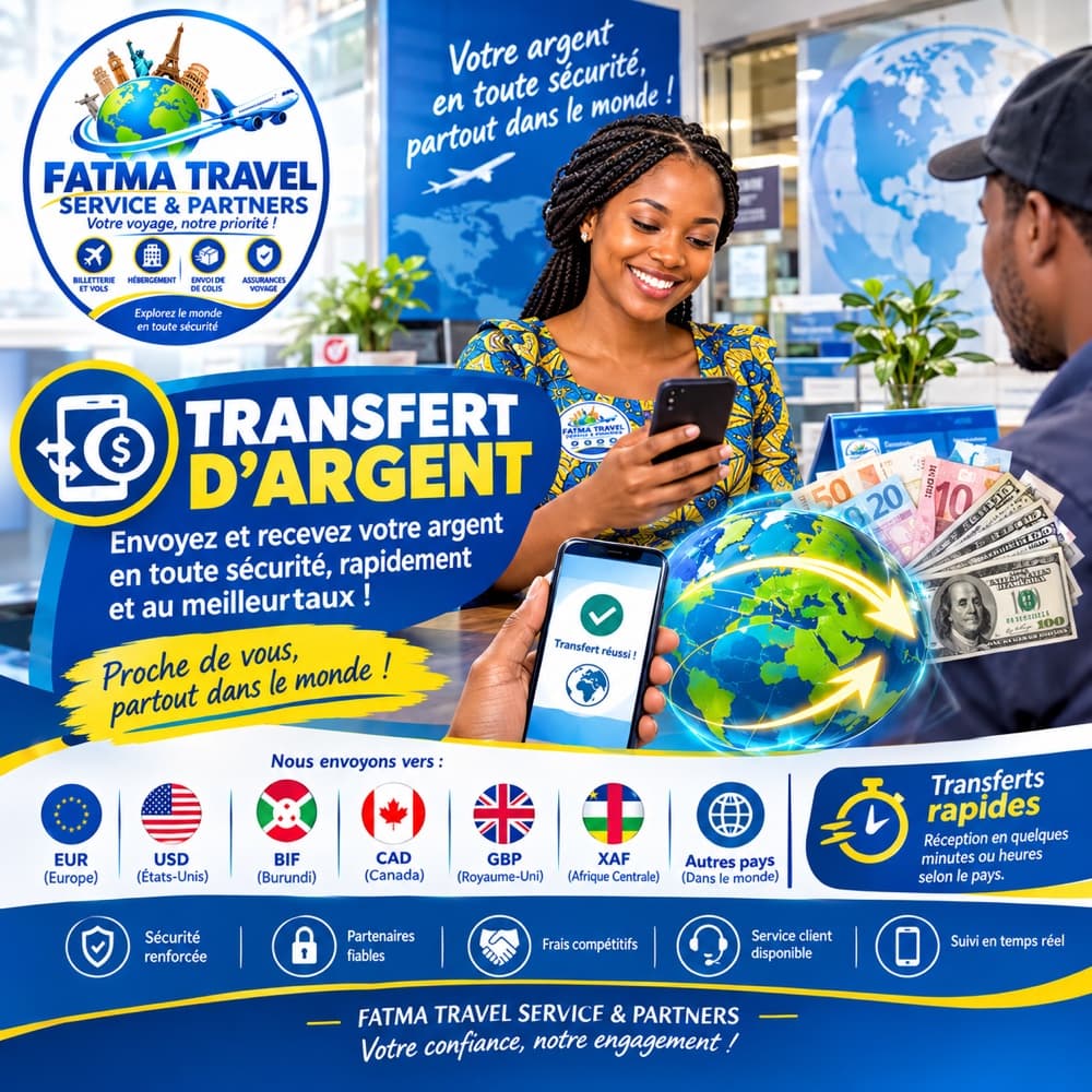 Transfert d’argent partout dans le monde