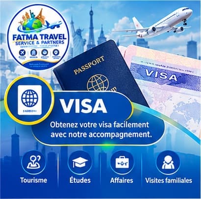 Affiche Fatma Travel — Visas & Documents