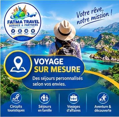 Affiche Fatma Travel — Voyages sur mesure